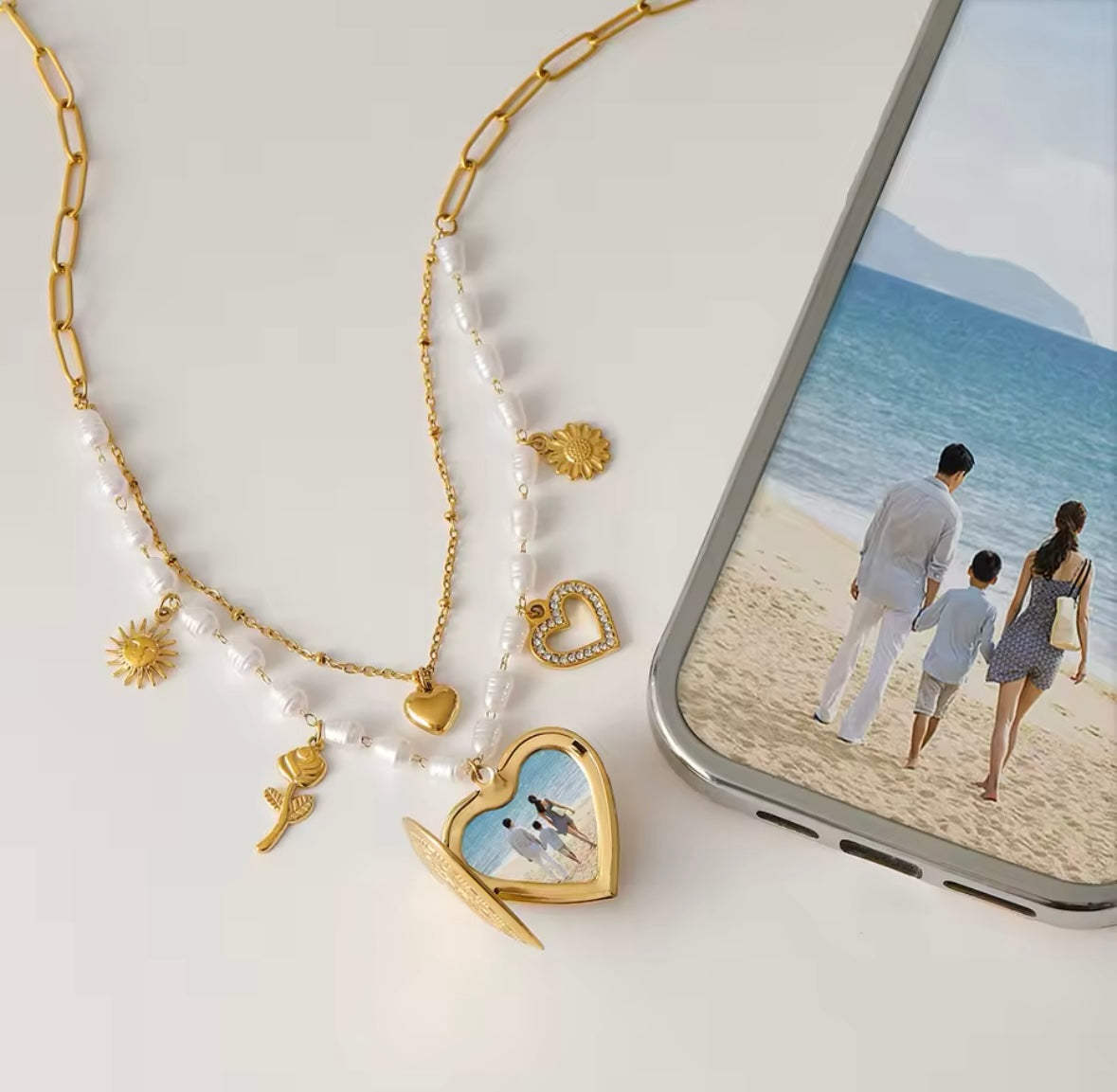 Gold Stainless Steel Butterfly Pendant Necklace - 18K Gold Plated | Elegant and Refined