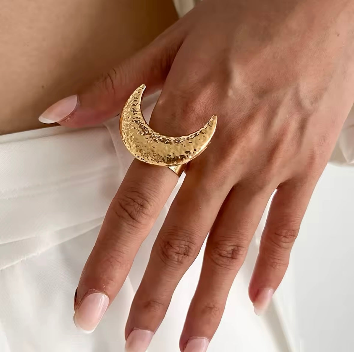 Bague Étoile de Mer Vintage – Design Irrégulier en Métal, Bague Réglable Femme, Bijou Tendance pour Fête