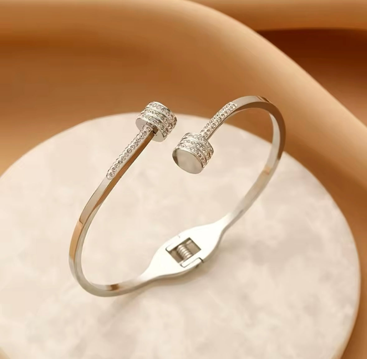 Bracelet en Acier Inoxydable 316L – 18K Or, Bijoux de Luxe et Étanches pour Femme