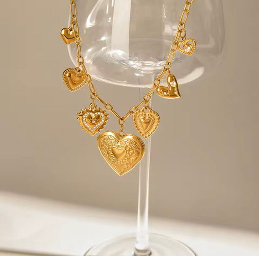 Gold Stainless Steel Butterfly Pendant Necklace - 18K Gold Plated | Elegant and Refined